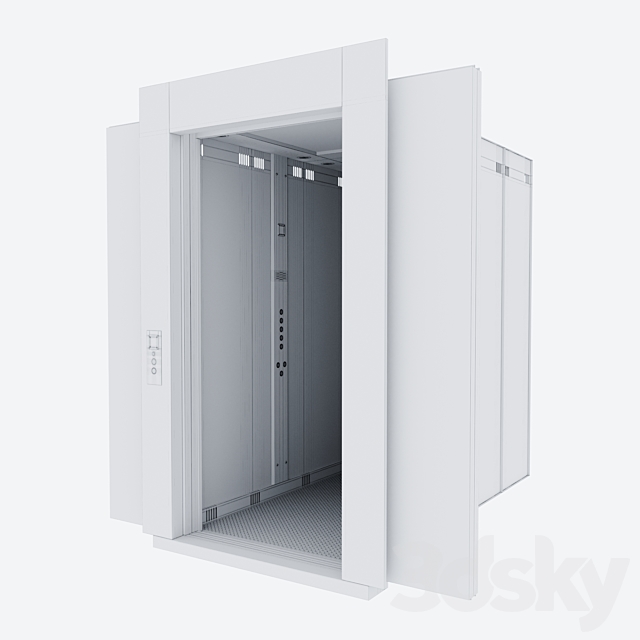 Passenger elevator-2 3DSMax File - thumbnail 5