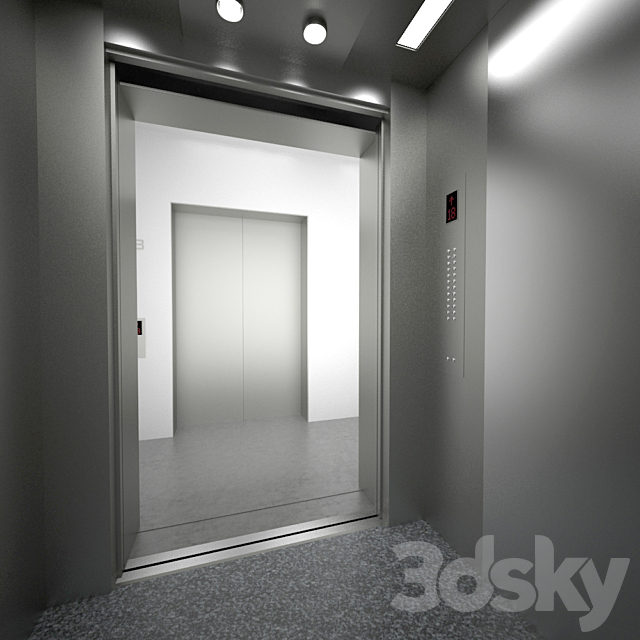 Passenger lift SJEQ N02 3DSMax File - thumbnail 2