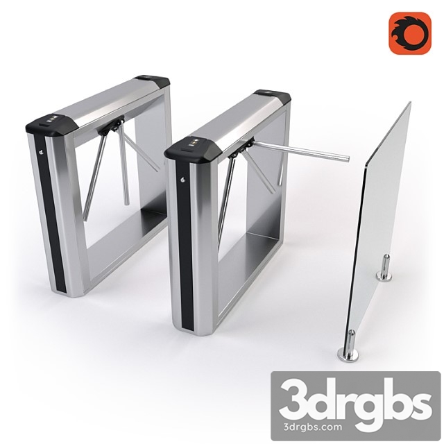 Pedestal turnstile tripod perco tbc01.1a 3dsmax Download - thumbnail 1