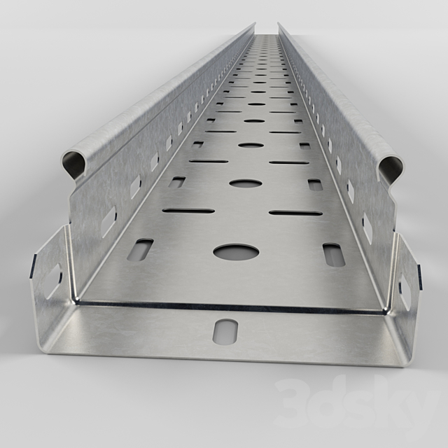 Perforated cable tray ST 3DS Max Model - thumbnail 2