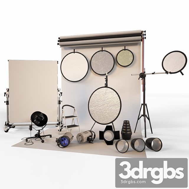 Photo studio equipment 3dsmax Download - thumbnail 1