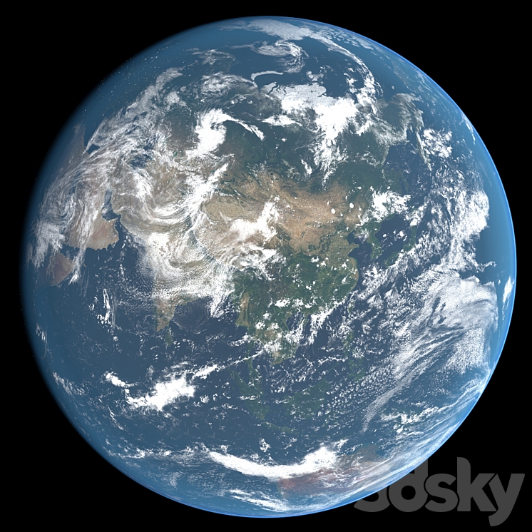 Planet Earth 21k 3DS Max Model - thumbnail 3