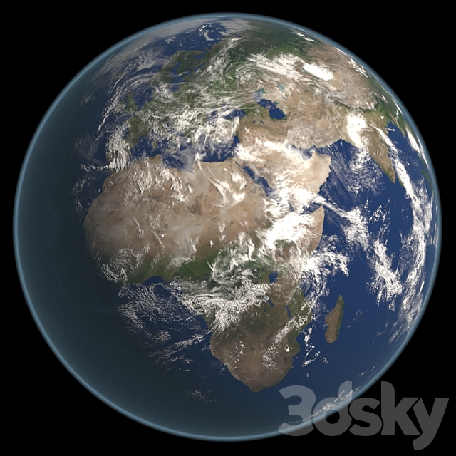 Planet Earth 3DSMax File - thumbnail 1