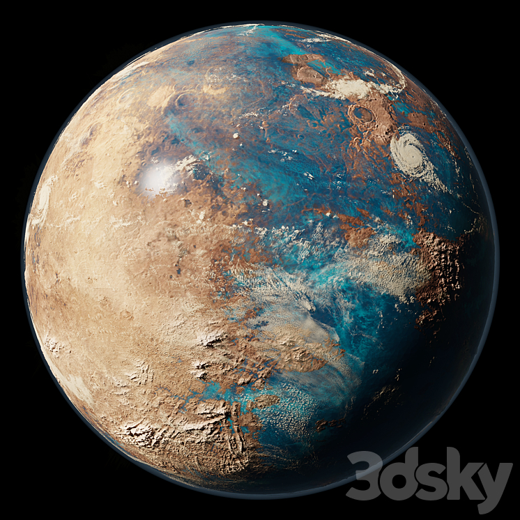 planet vol 1 3DS Max Model - thumbnail 2