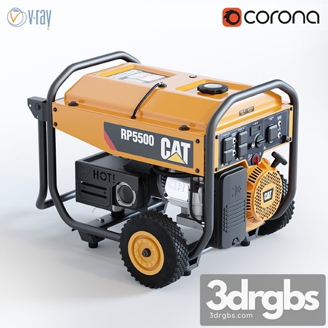 Portable generator cat rp 5500 3dsmax Download - thumbnail 1