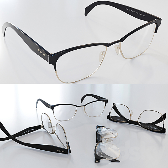 PRADA Glasses 3DSMax File - thumbnail 1