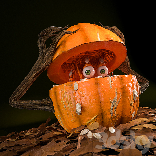 Pumpkin Monster 3ds Max - thumbnail 2