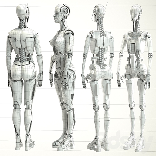 Robot 3DS Max Model - thumbnail 3