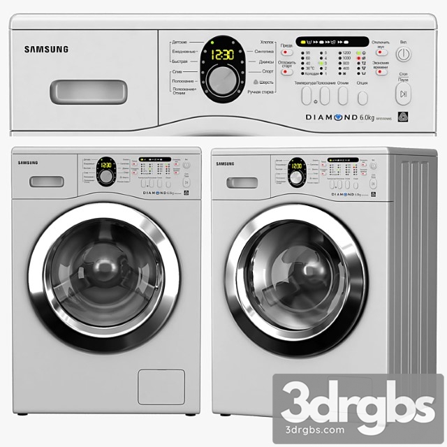 Samsung Washing Machine 3dsmax Download - thumbnail 1