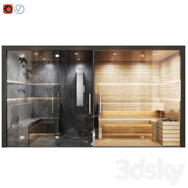 Sauna 3ds Max - thumbnail 1