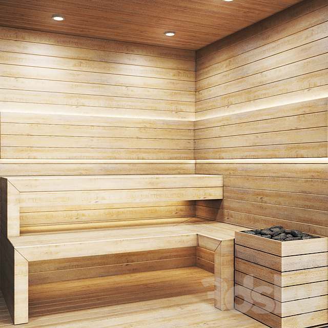 Sauna 3ds Max - thumbnail 3