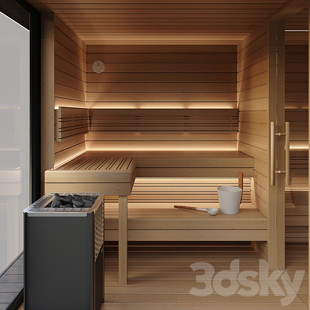 Sauna _ Sauna 3DSMax File - thumbnail 3