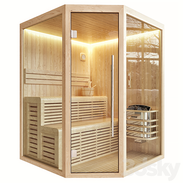 Sauna Innsbruck 3DS Max Model - thumbnail 3