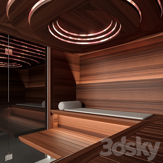 Sauna Klafs Aurora 3DS Max Model - thumbnail 2