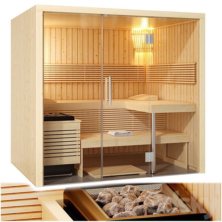 Sauna Sentiotec Panorama Small 3DS Max - thumbnail 1