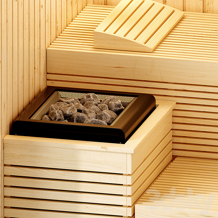 Sauna Sentiotec Panorama Small 3DS Max - thumbnail 2