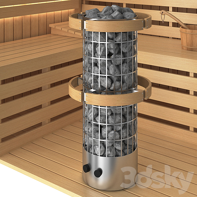 Sauna set 3DSMax File - thumbnail 2