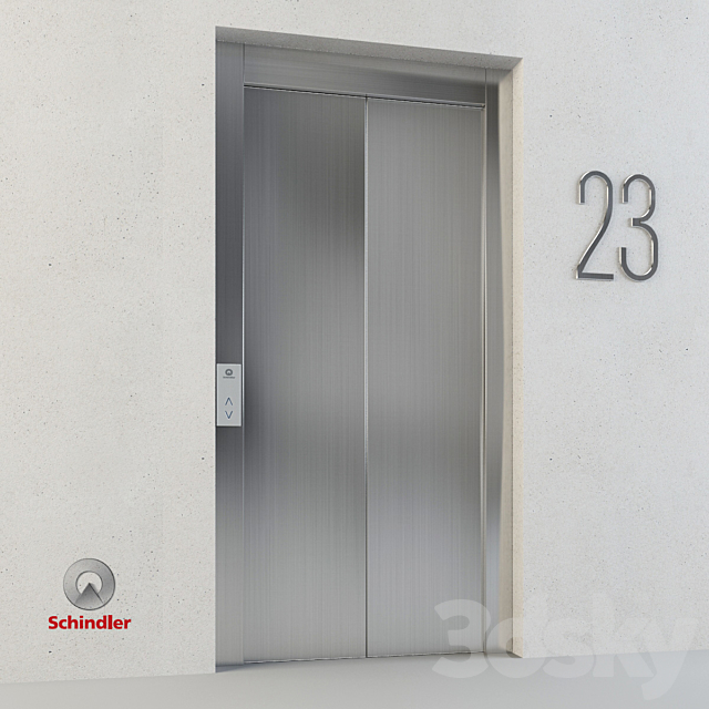 Schindler 5500 3DSMax File - thumbnail 1