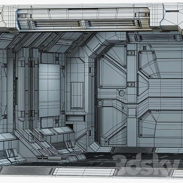 Sci-Fi Element 1 3DSMax File - thumbnail 3