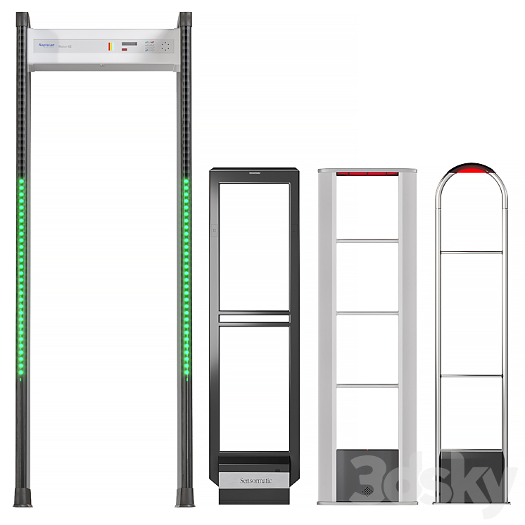 security frame 3DS Max Model - thumbnail 2