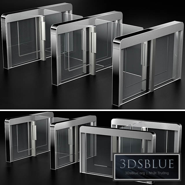 Sensor sliding gate turnstiles 3DS Max - thumbnail 3