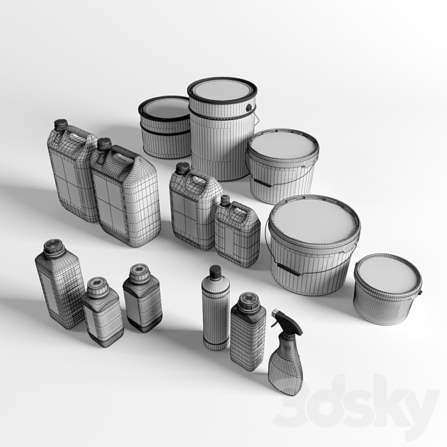 Set 1 Capacities 3DSMax File - thumbnail 3