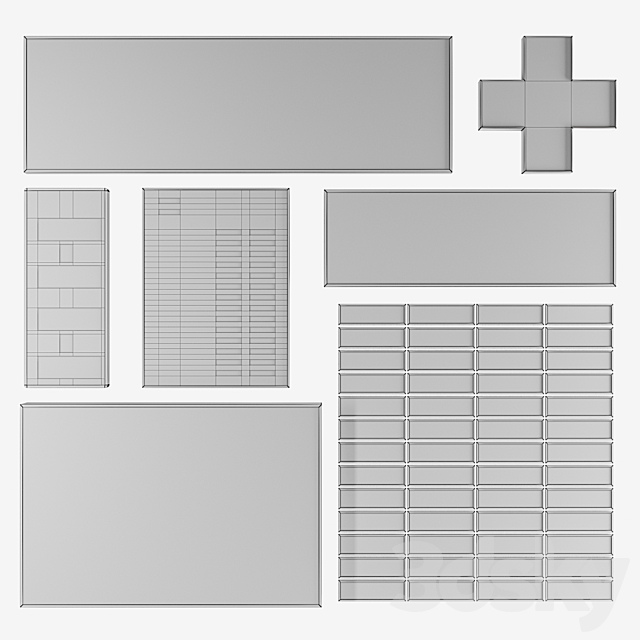 Set of light and electronic boards 3DSMax File - thumbnail 2