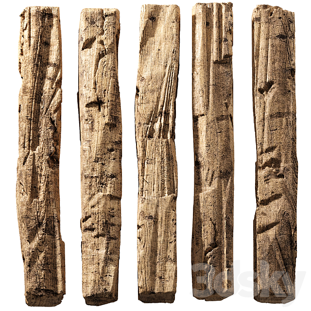 set old logs 14 3ds Max - thumbnail 1