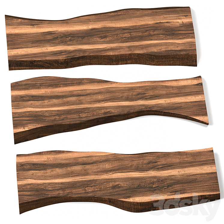 Slabs of wood. 3DS Max - thumbnail 1