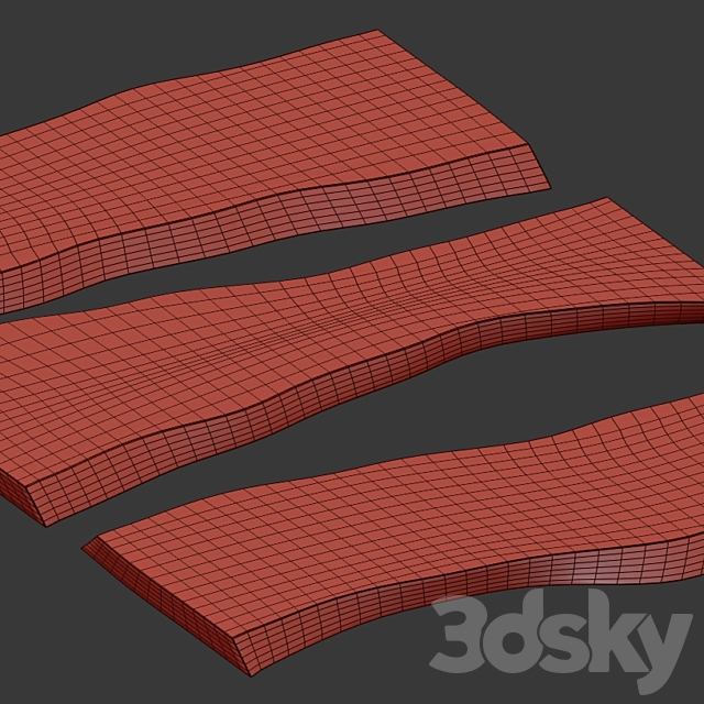 Slabs of wood. 3DSMax File - thumbnail 5