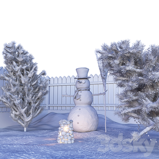 Snowman 3DSMax File - thumbnail 2