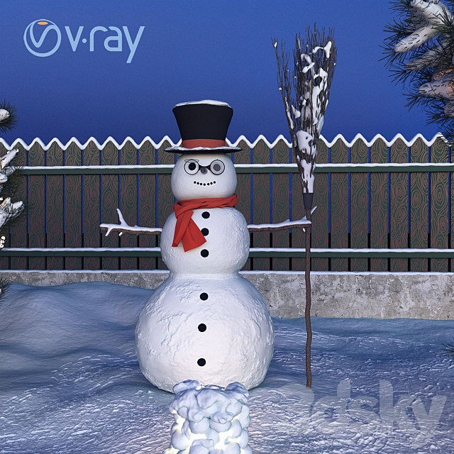 Snowman 3DSMax File - thumbnail 3