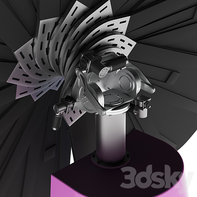 Solar panel SmartFlower 3DSMax File - thumbnail 3