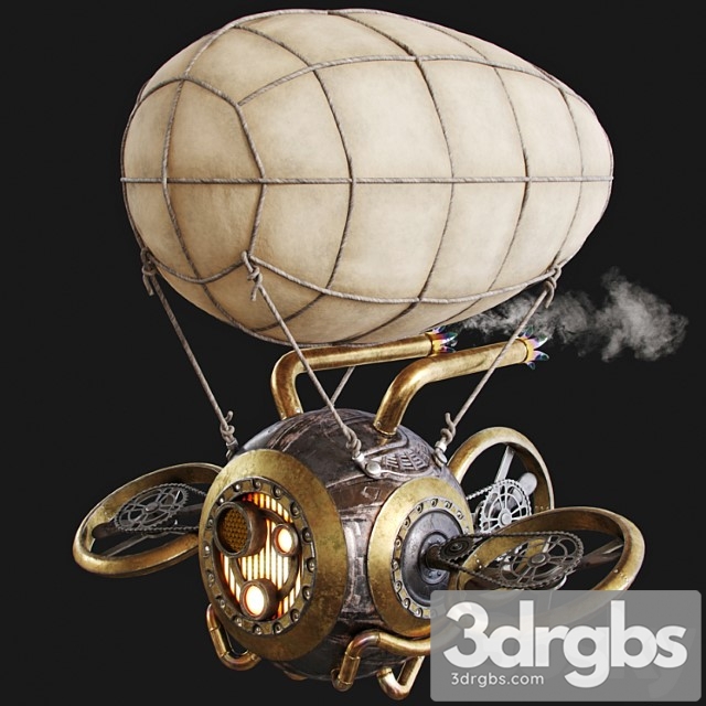 Steampunk drone 3dsmax Download - thumbnail 1