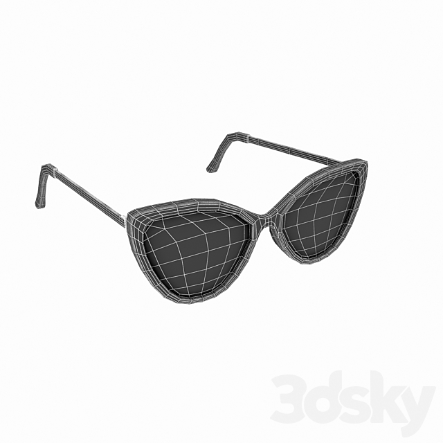 sunglasses 3DS Max Model - thumbnail 3