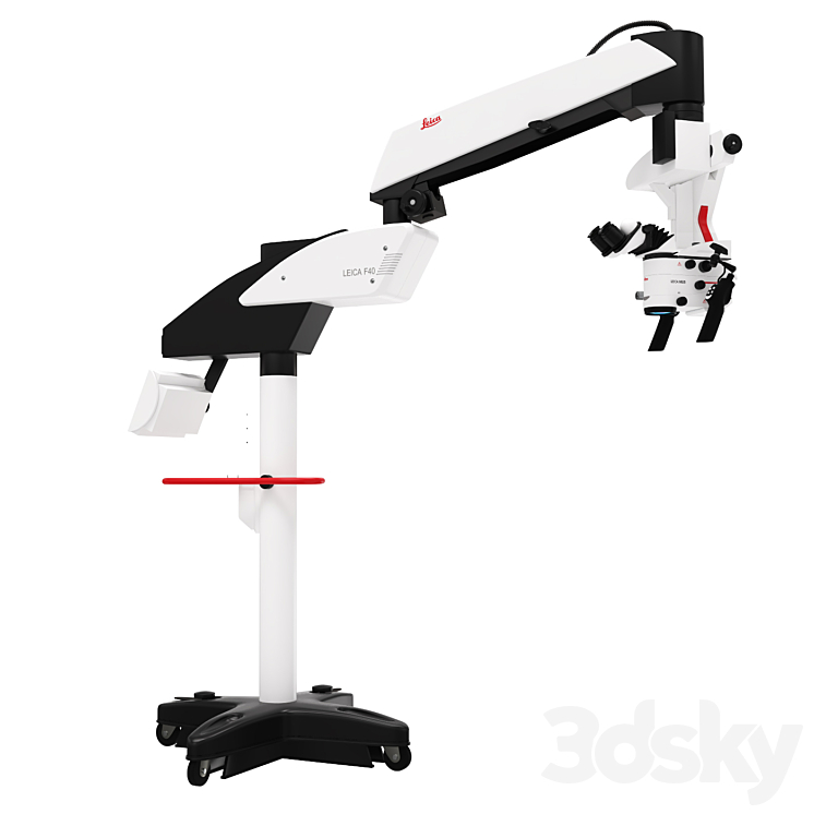 Surgical microscope LEICA M525 F40 3DS Max Model - thumbnail 1