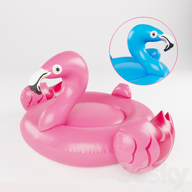 Swimming Flamingo 3DSMax File - thumbnail 2