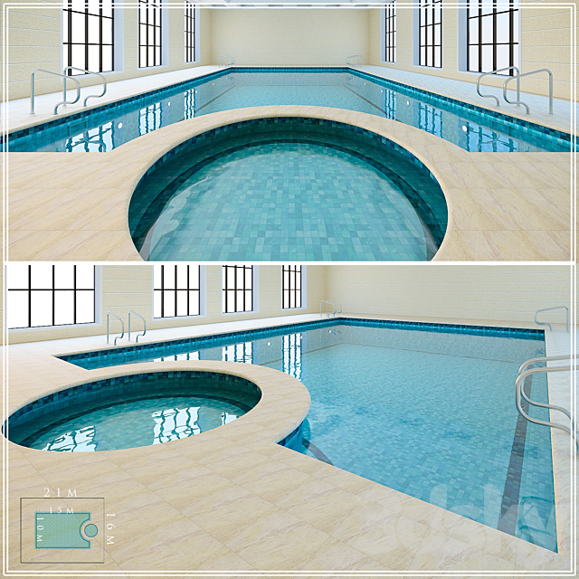 SWIMMING POOL 3 3ds Max - thumbnail 1