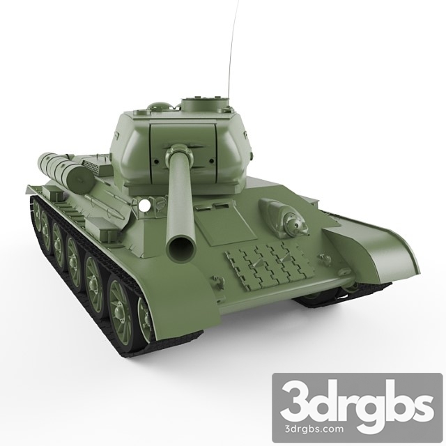 T-34-85 3dsmax Download - thumbnail 1