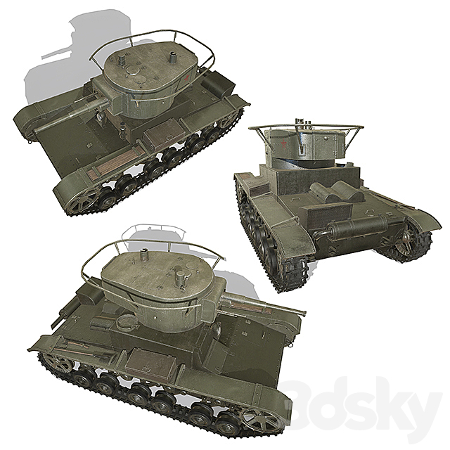 Tank 3DSMax File - thumbnail 2