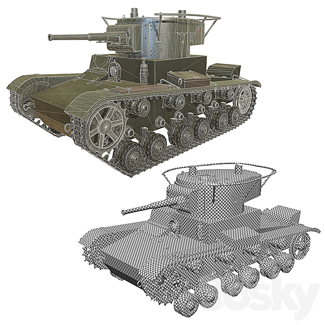 Tank 3DSMax File - thumbnail 3