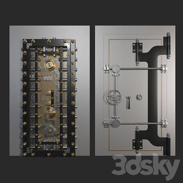 The Mosler Safe 3ds Max - thumbnail 1