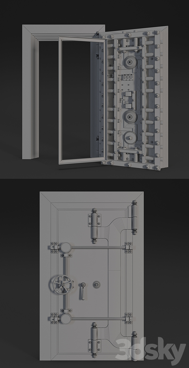 The Mosler Safe 3ds Max - thumbnail 3