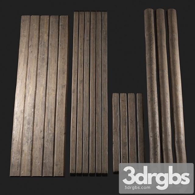 Timber logs 3dsmax Download - thumbnail 1