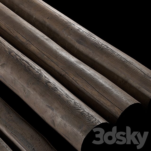 timber. logs. 3DSMax File - thumbnail 2