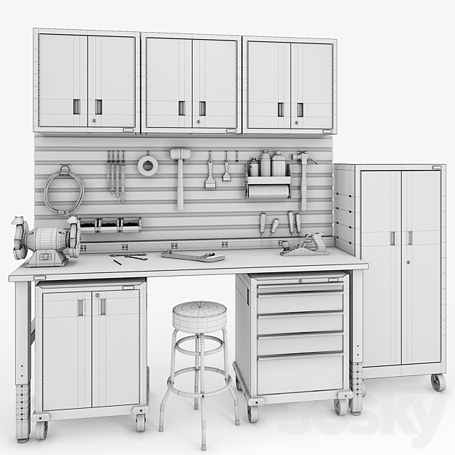 Toolbox set 3DS Max Model - thumbnail 3