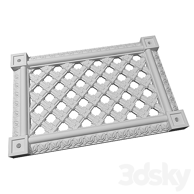 Ventilating lattice Dikart 3DS Max Model - thumbnail 1