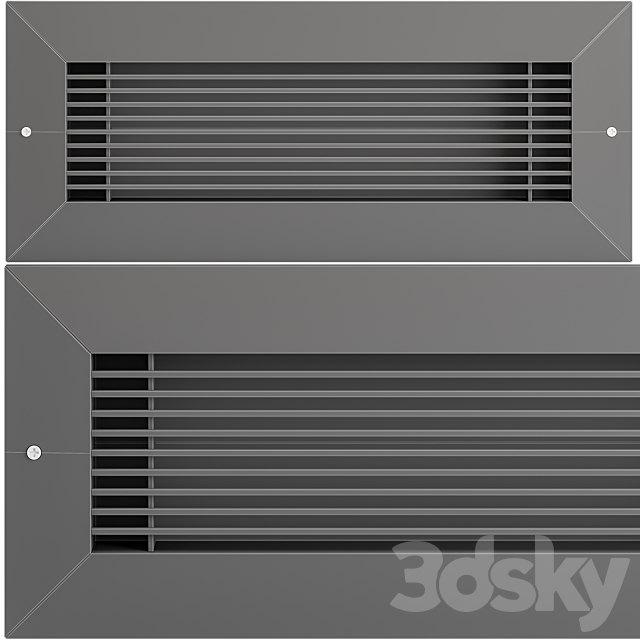 Ventilation grille Kul Grilles 3DS Max Model - thumbnail 4