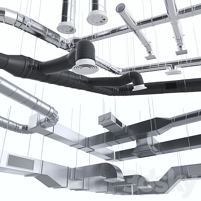 Ventilation system 3DSMax File - thumbnail 1