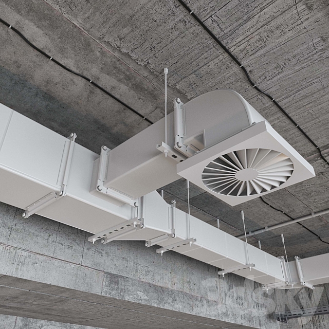 Ventilation system set 01 3DSMax File - thumbnail 7